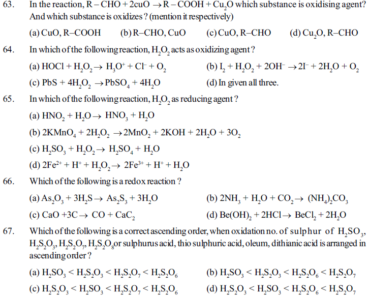 ap chemistry redox multiple choice